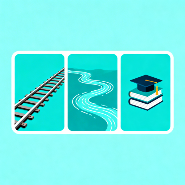 الفرق بين المسار، الدورة، والمساق