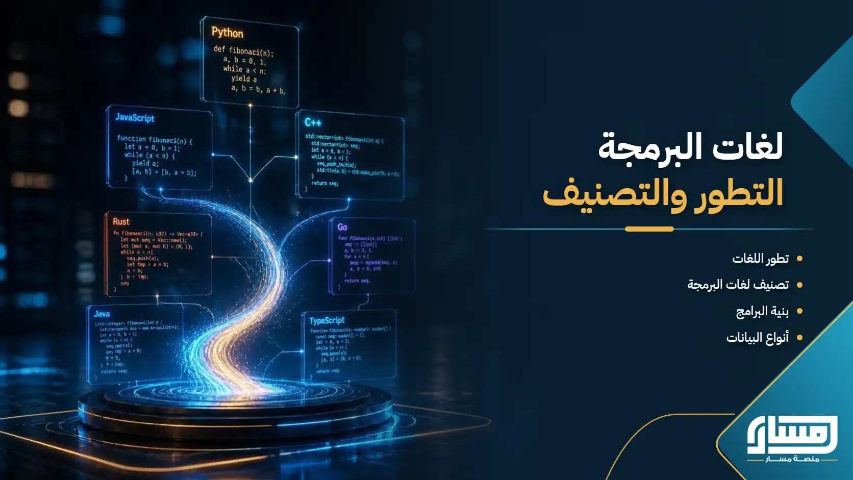 لغات البرمجة: التطور والتصنيف وبنية اللغات وهياكل البيانات